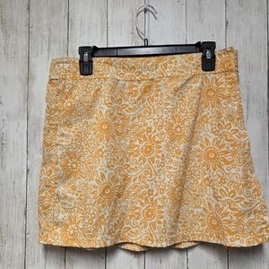 Floral Yellow Women's Skirt